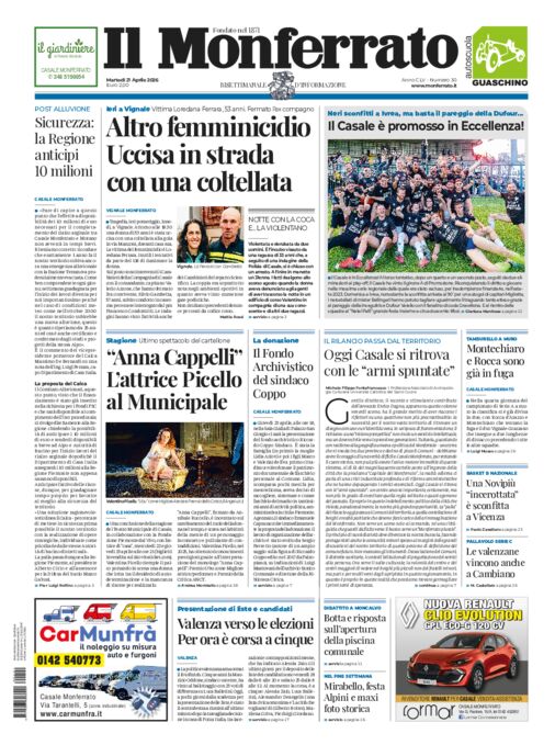 Il Monferrato - Edizione 30 del 21/04/2026